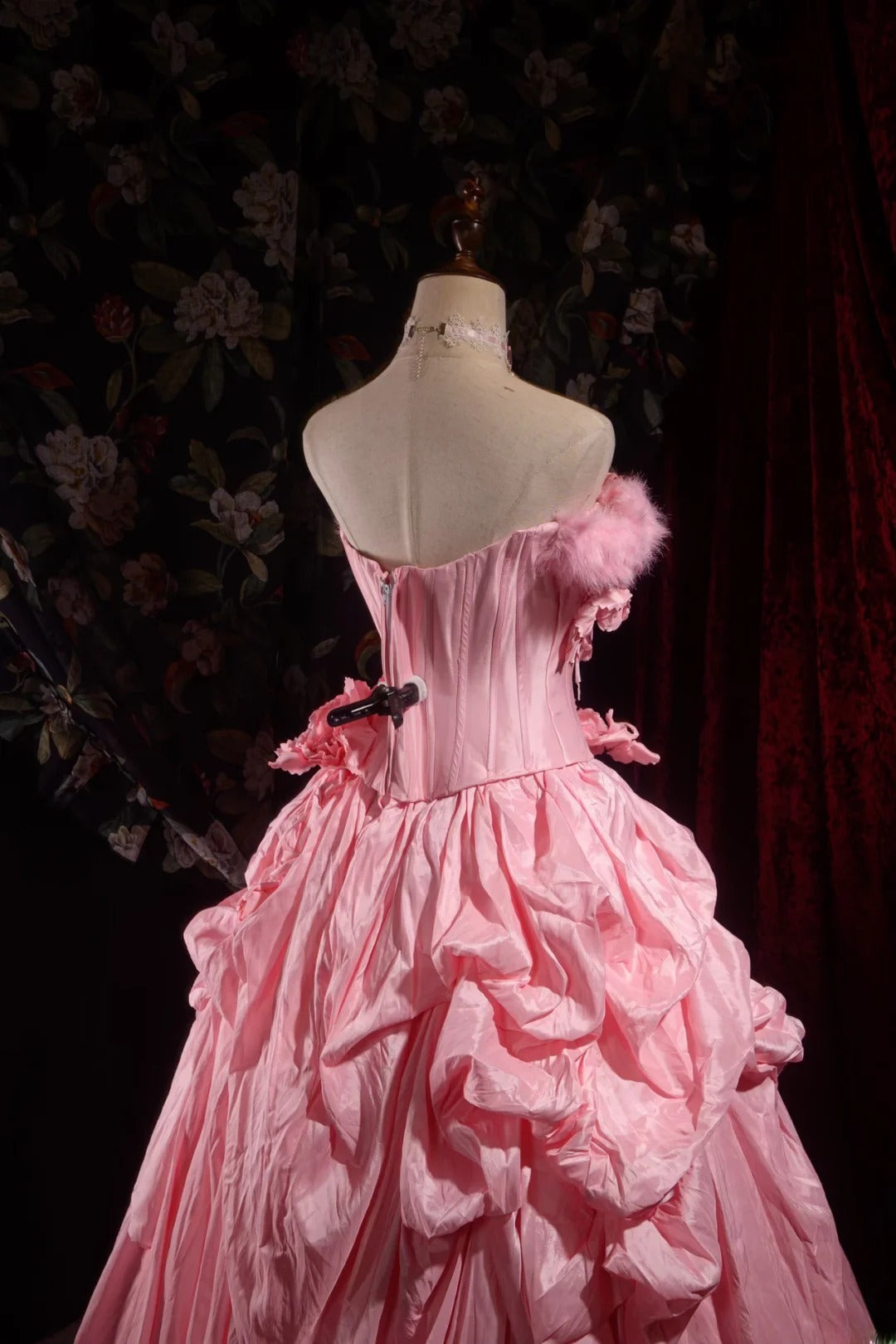 Cute Ball Gown Formal Events Strapless Pink Taffeta With Tiered Quince Dress Quinceanera Dresses Birthday Outfits RB8534