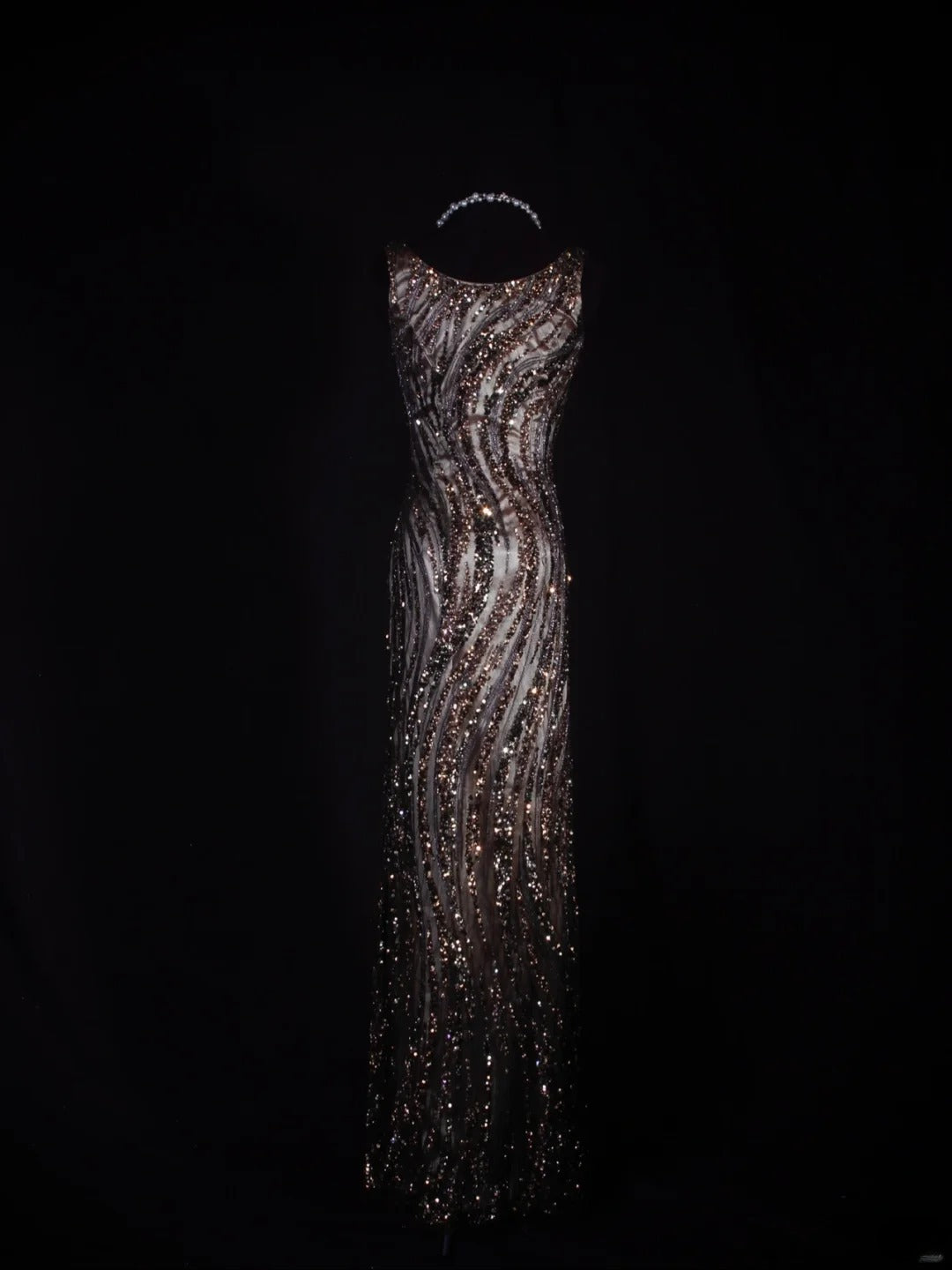 Vintage Mermaid 80s Boat Sequin With Beads Long Prom Dresses Impress 20th Birthday Outfit Formal Gowns AS296