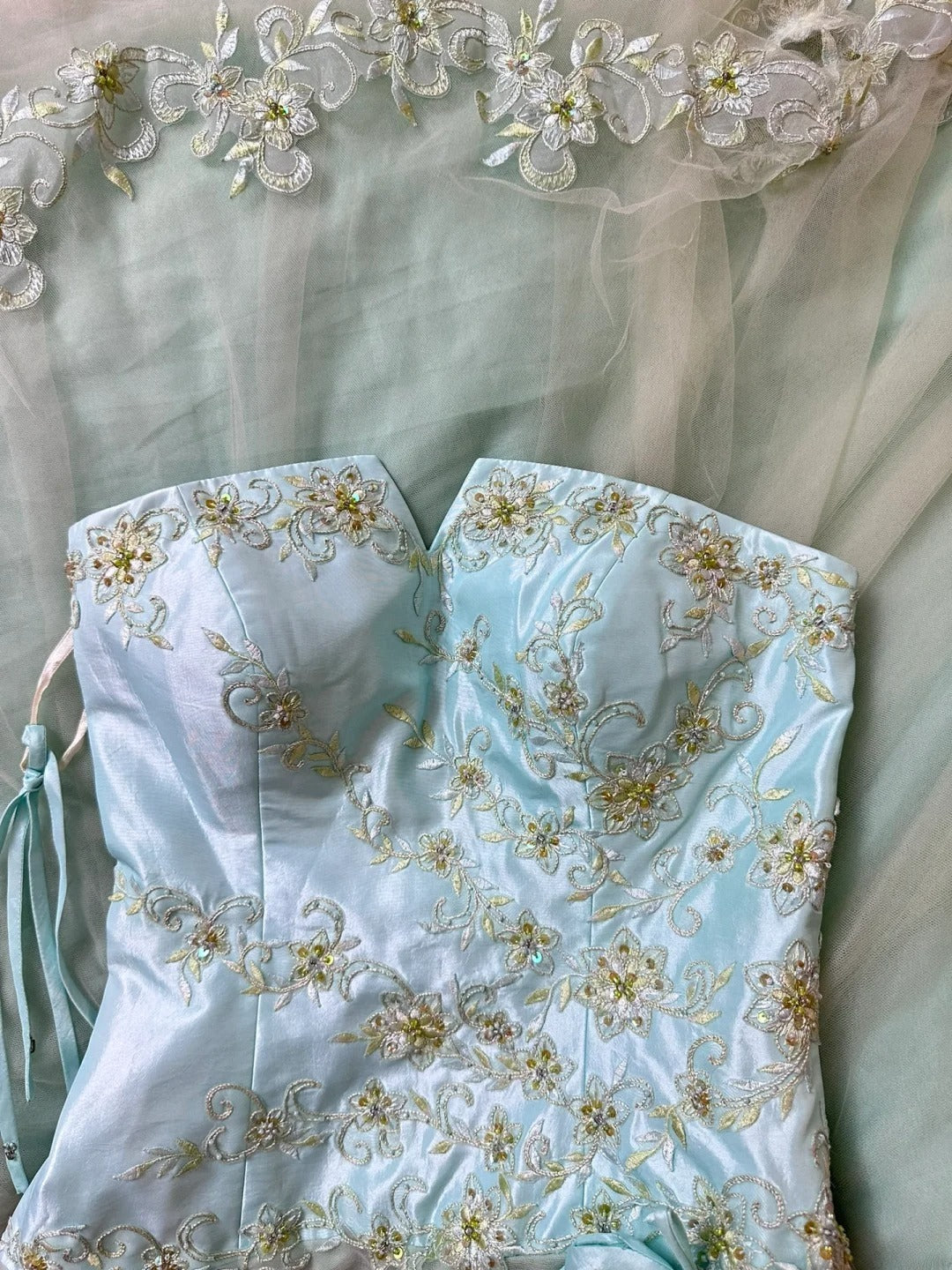 Pretty Ball Gown Sweetheart Light Green Tulle With Jacket Corset Fitted Long 15 Quinceanera Dresses Photo Ideas Formal Outfit RB6137
