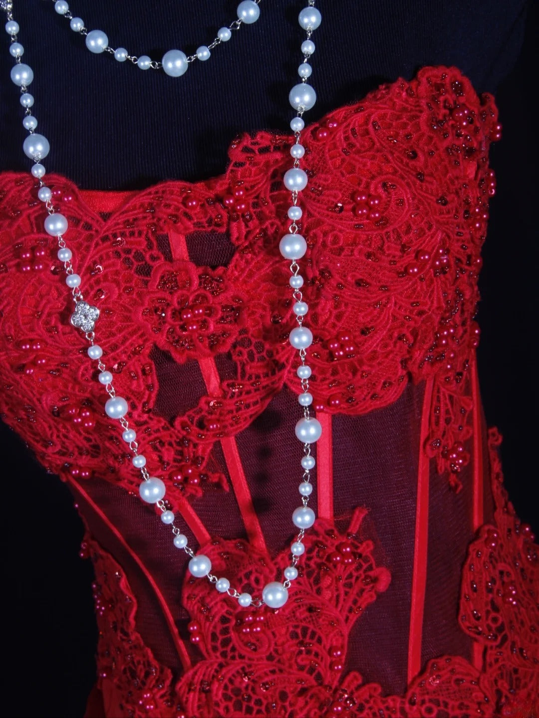 Vintage Mermaid Sweetheart Red Satin 1970s With Lace Beads Bodice Long Prom Dresses Inspo 18th Birthday Outfit Formal Gown AS298