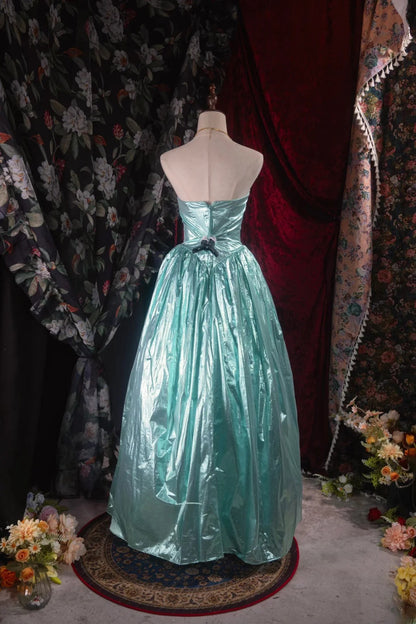 Chic Ball Gown Sweetheart Tiffany Blue With Ruffled High School Dances Prom Dresses Formal Outfits Evening Gown RB8543