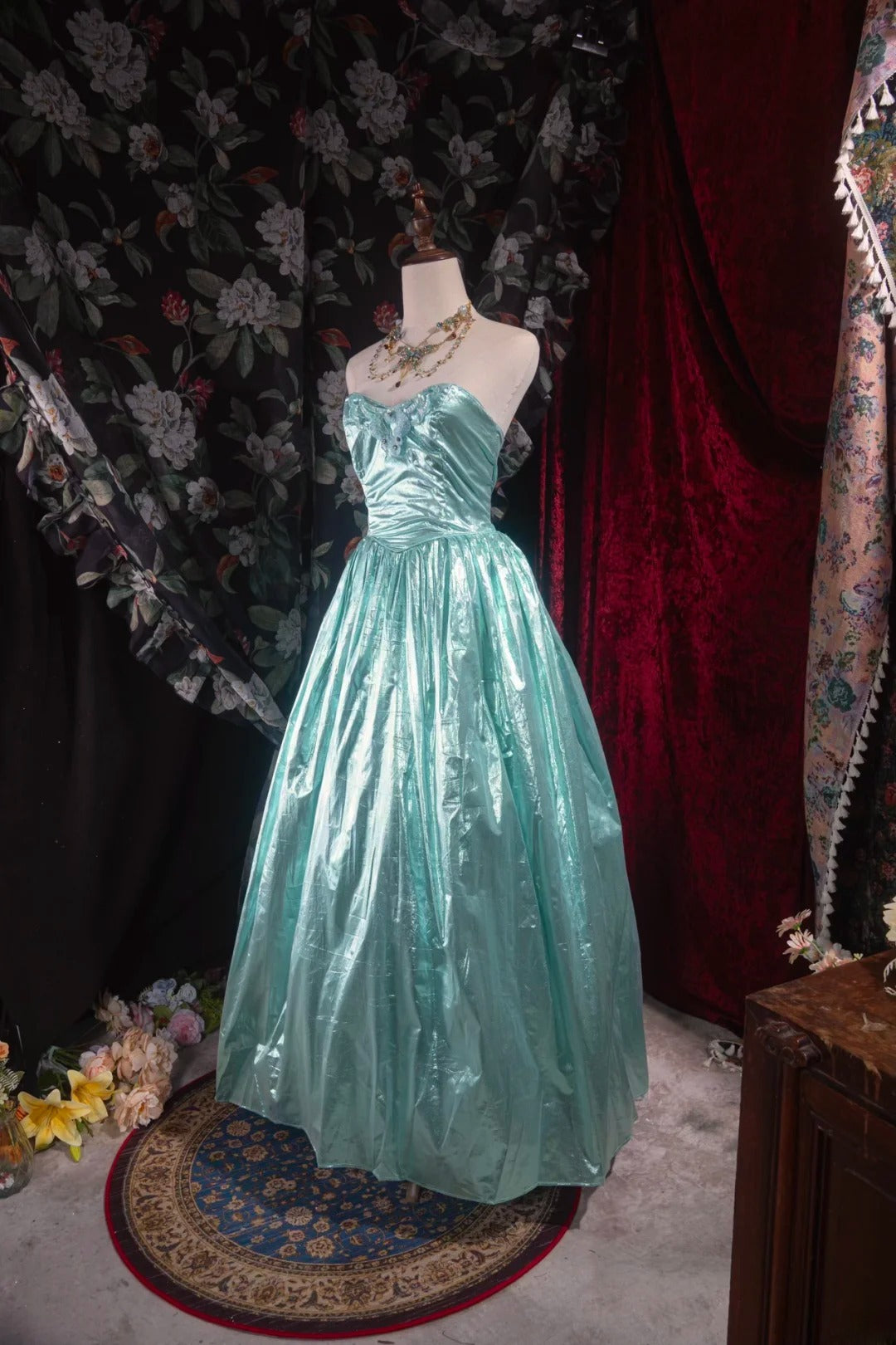 Chic Ball Gown Sweetheart Tiffany Blue With Ruffled High School Dances Prom Dresses Formal Outfits Evening Gown RB8543