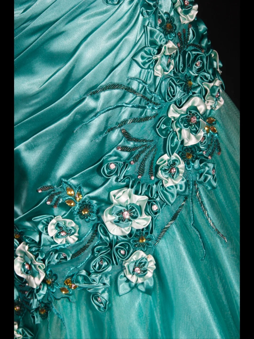 Vintage Mermaid 90s Spaghetti Straps Blue Satin Flowers With Beads Long Prom Dresses Inspo 20th Birthday Outfit Formal Gowns AS312