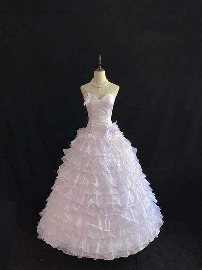Sweet Ball Gowns Sweetheart Pink Poofy Long With Tiered Layers Quince Dress inspo Quinceanera Dresses Vestidos De 16 anos RB7772