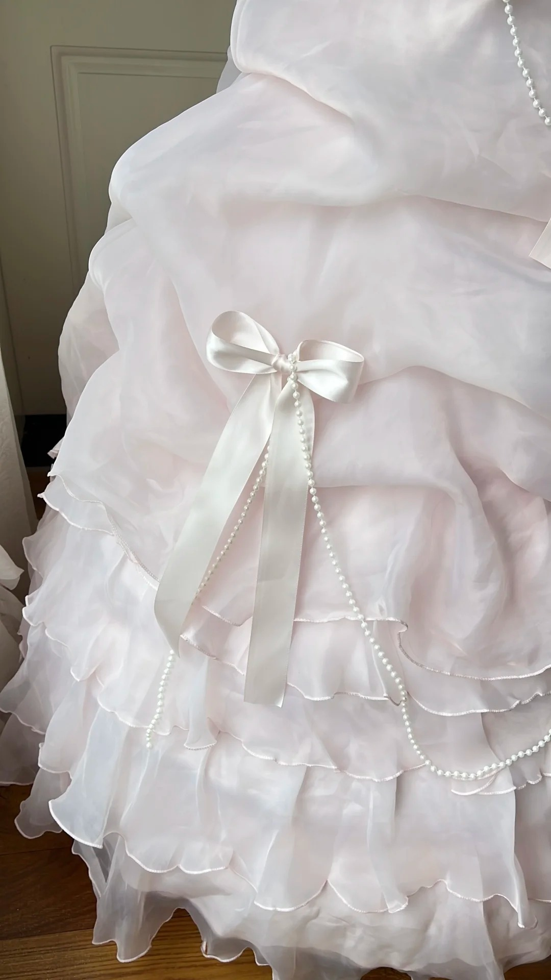 Pretty Sweet 16 Dress Long Strapless Pink With Tiered Layers Ball Gown Sweet Sixteen Party Birthday Dresses RC0652