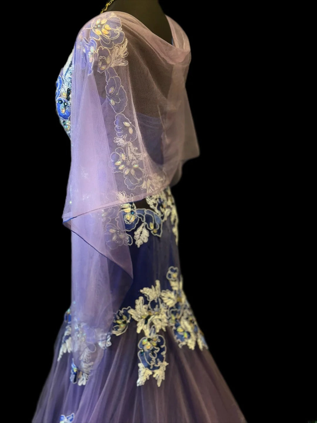 Vintage Prom Dresses Mermaid Scoop Purple Tulle With Appliqued 1950s Retro Classy Long Party Formal Outfits RB6168