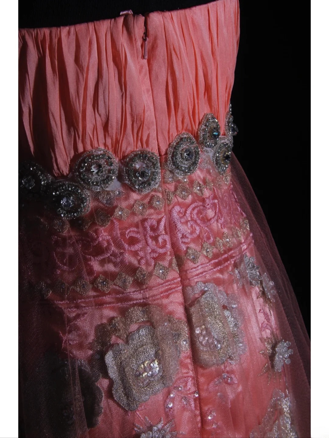 Vintage Mermaid Strapless Pink 1970s With Appliqued Beads Bodice Long Prom Dresses Inspo 19th Birthday Outfit Formal Gown AS336