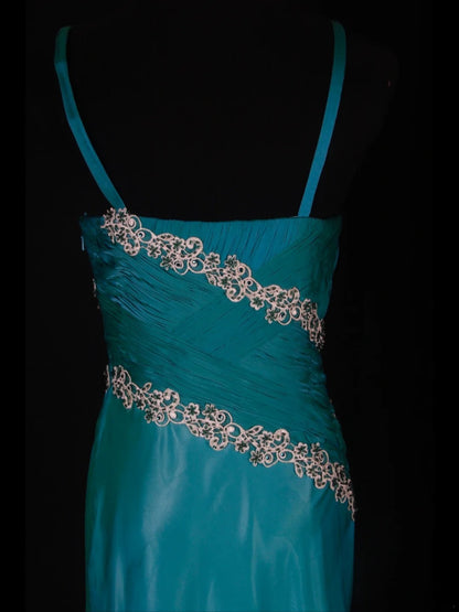 Vintage 2000s Mermaid Spaghetti Straps Chiffon Appliques Plus Size With Lace Long Prom Dresses Impress 21th Birthday Outfits Prom Gown AS342