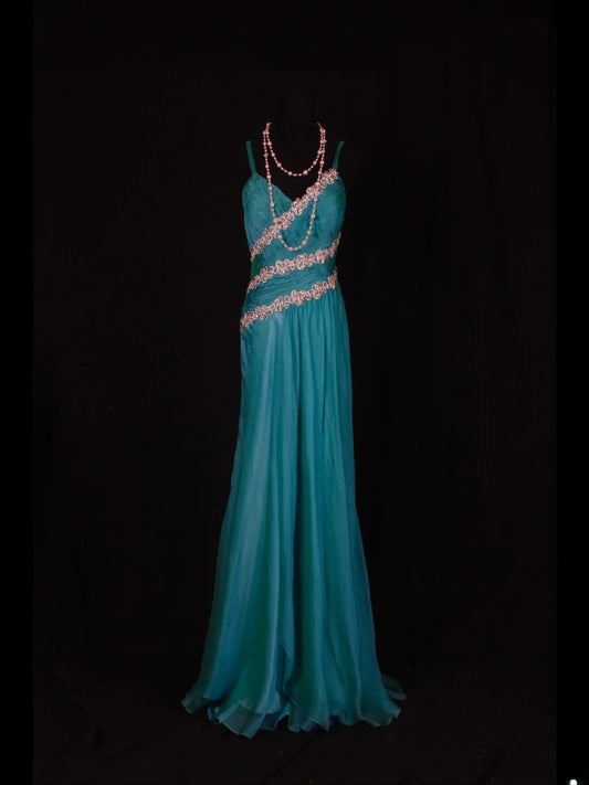 Vintage 2000s Mermaid Spaghetti Straps Chiffon Appliques Plus Size With Lace Long Prom Dresses Impress 21th Birthday Outfits Prom Gown AS342