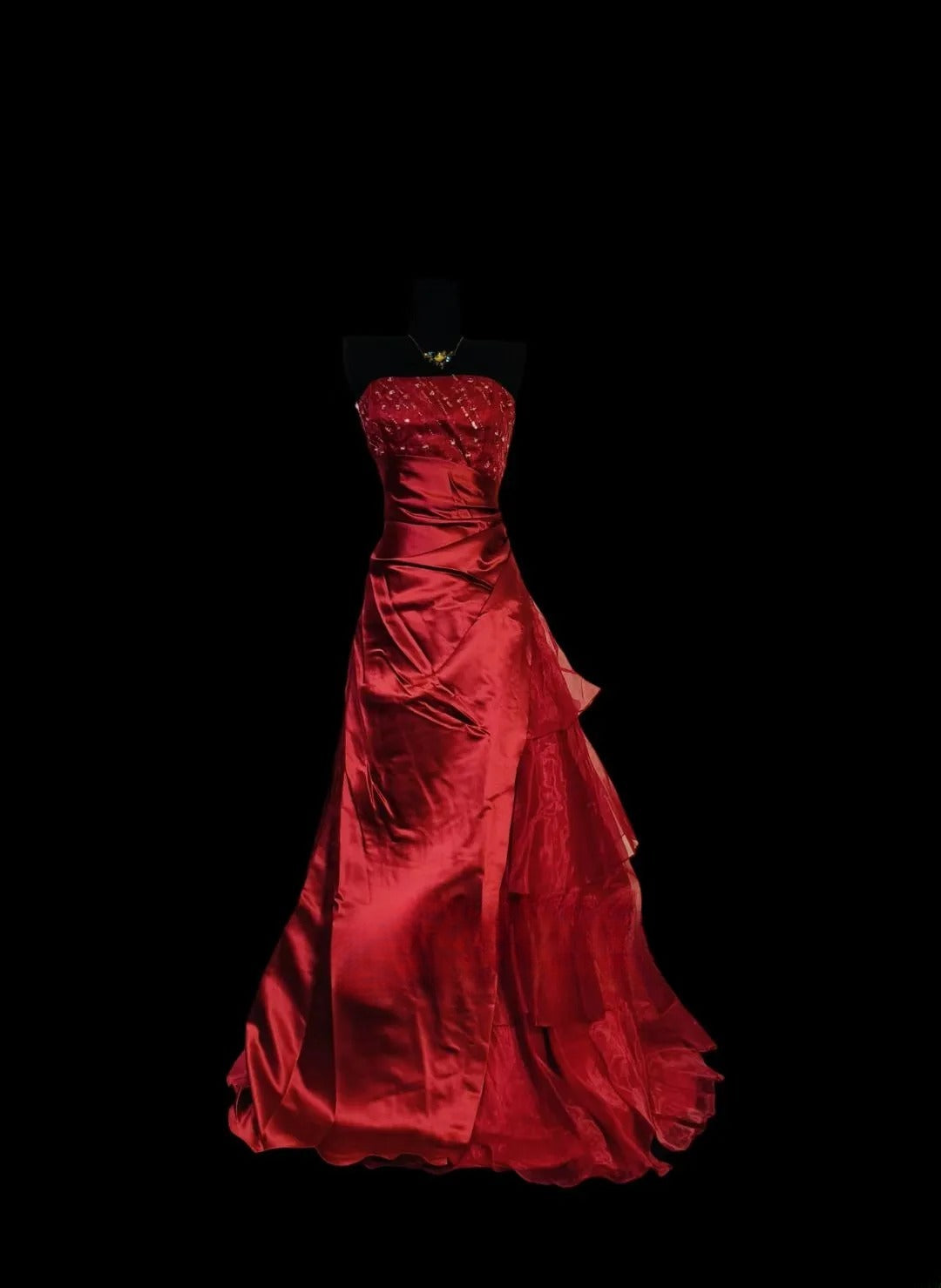 Burgundy Prom Dress Inspo A Line Strapless With Beading Modest Long Formal Party Gown RC0053