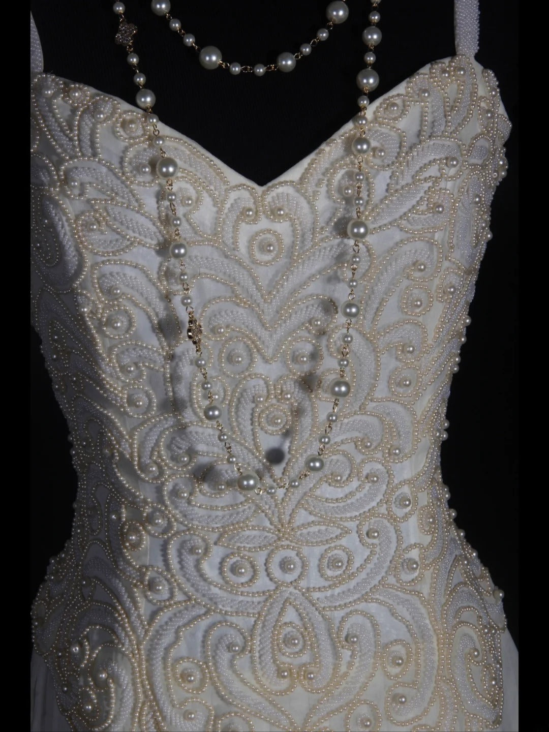 Retro 60s A line Spaghetti Straps White Chiffon With Pearls Beads Prom Dresses Inspo 22th Birthday Outfit Formal Gown AS345