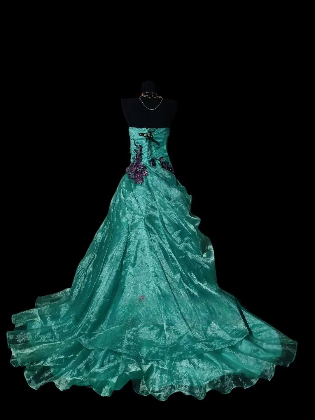 Lace Prom Dress Inspo A Line Strapless With Appliques Modest Long Formal Party Gown RC0057