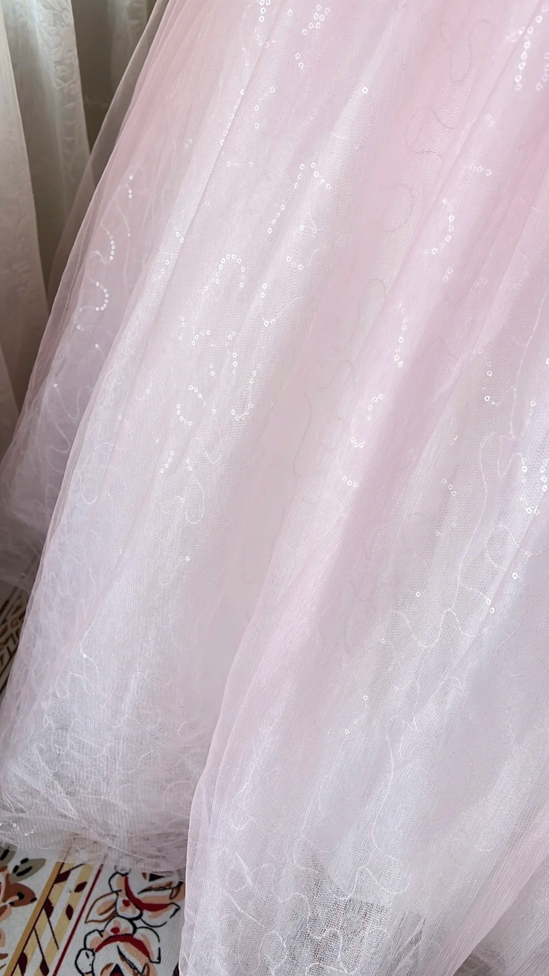 Cute Sweet 16 Dress Long Sweetheart Pink With Bow-knot Tulle Ball Gown Sweet Sixteen Party Birthday Dresses RC0680