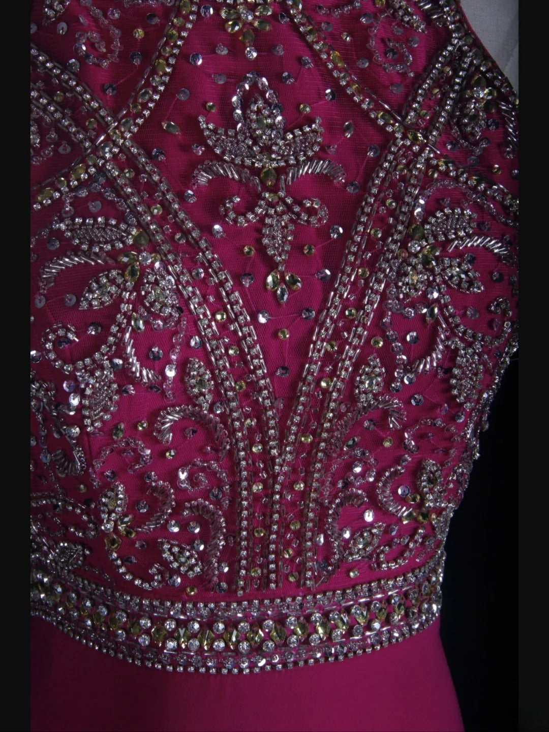 Vintage Mermaid 80s Scoop Hot Pink Backless Beads With Beaded Open Backs Long Prom Dresses Inspo Birthday Outfit Formal Gowns AS364