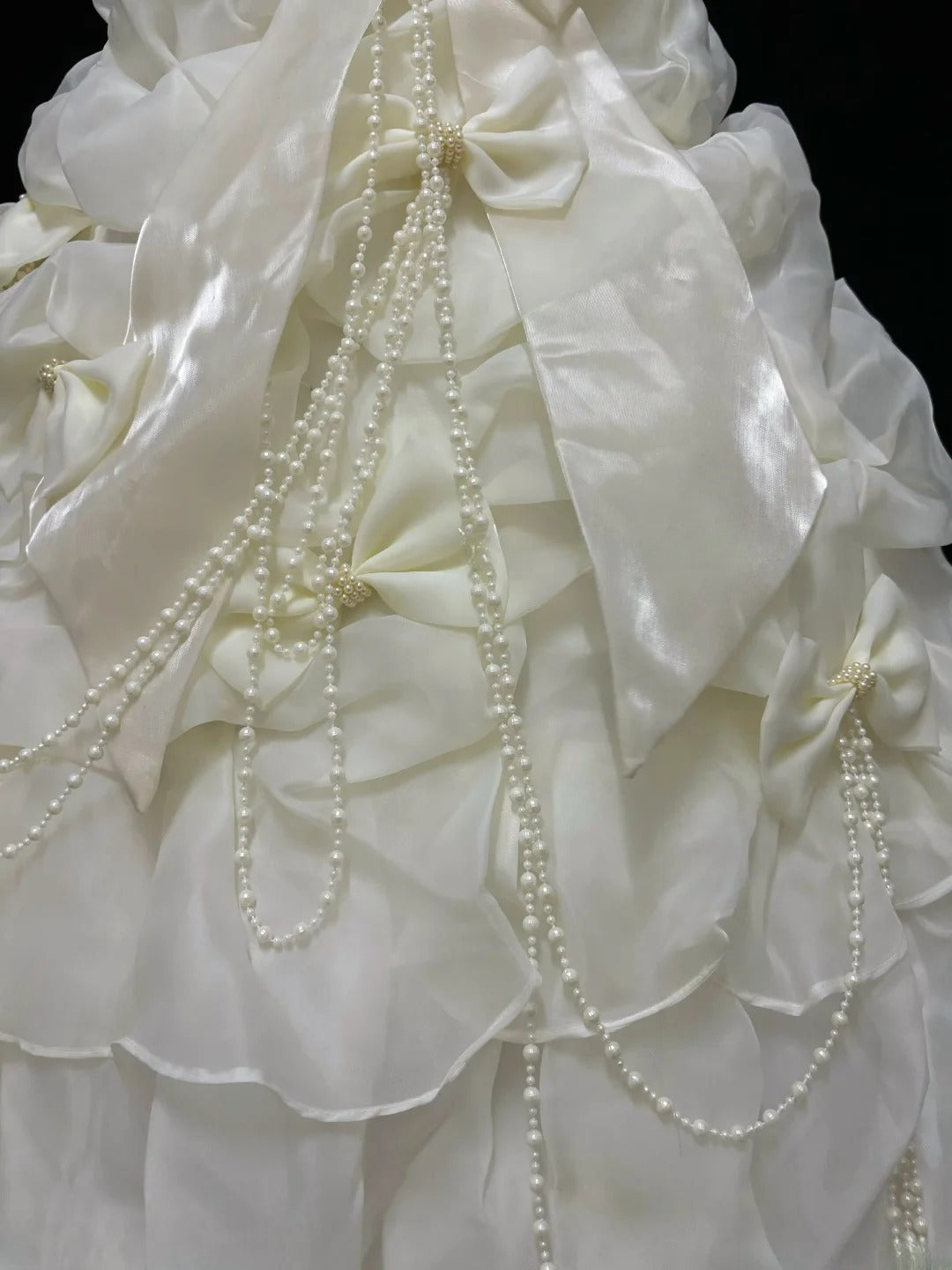 Beautiful Ball Gown Strapless Poofy Long With Ruffled Tiered Beads Quince Dress inspo Quinceanera Dresses Sweet 15 16 Outfits RB7822