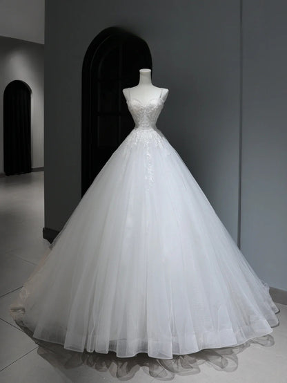 Elegant Classy Long Wedding Gowns Boho Ideas Spaghetti Strap Dresses Bohemian Style for Bride With Fitted Lace Bridal Gown AS368