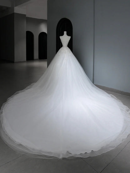 Elegant Classy Long Wedding Gowns Boho Ideas Spaghetti Strap Dresses Bohemian Style for Bride With Fitted Lace Bridal Gown AS368