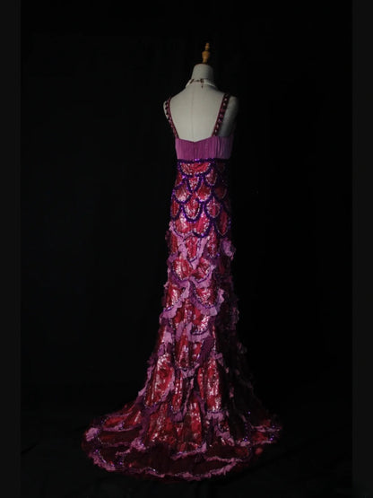 Vintage A Line 80s Sweetheart Lace Beads With Grape Beaded Long Prom Dresses Inspo Birthday Outfit Formal Gowns AS378
