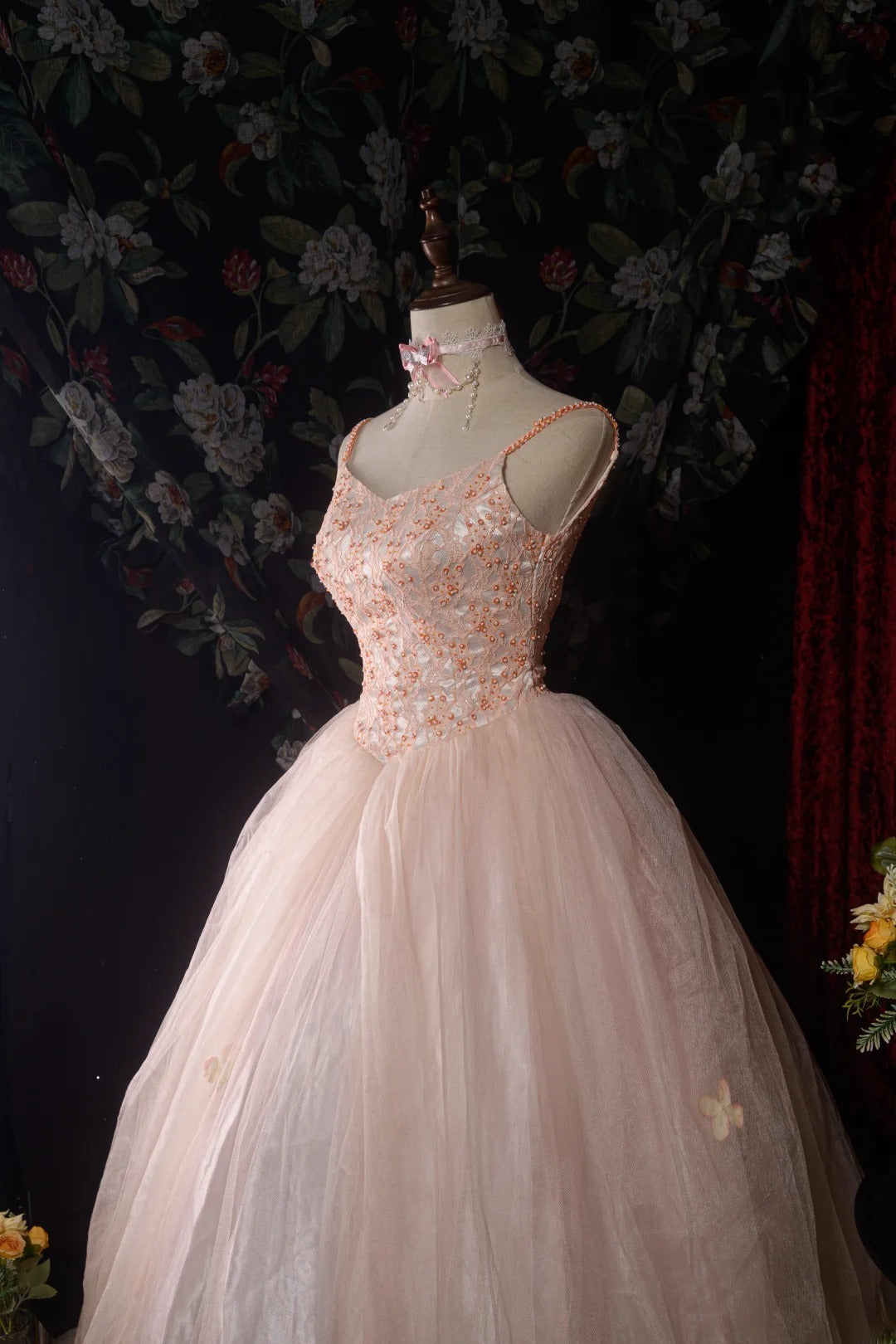 Cute Ball Gown Spaghetti Straps Blush Pink Birthday Outfits Quinceanera Dress 15 Anos Quinceañera Dresses For Pageant RB8587