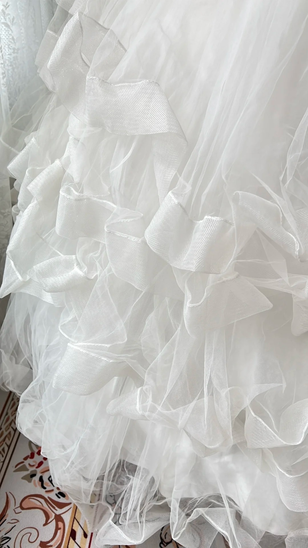 Cute Sweet 16 Dress Long Sweetheart White Tulle With Tiered Layers Ball Gown Sweet Sixteen Birthday Dresses RC0709