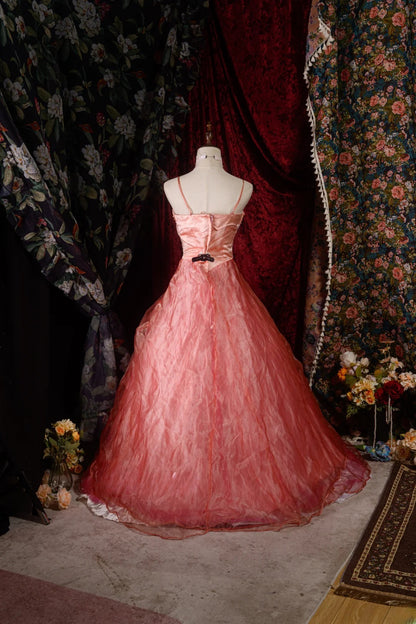 Beautiful Ball Gown Spaghetti Straps Pink Sweet 15 Quinceanera Dresses Formal Birthday 16th Party Gown RB8589