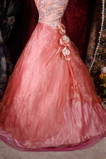Beautiful Ball Gown Spaghetti Straps Pink Sweet 15 Quinceanera Dresses Formal Birthday 16th Party Gown RB8589