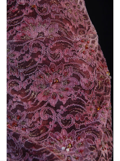 Retro 1950s Mermaid Halter Burgundy Taffeta With Beads Cape Tiered Long Prom Dresses Inspo 21st Birthday Outfit Formal Gown AS392