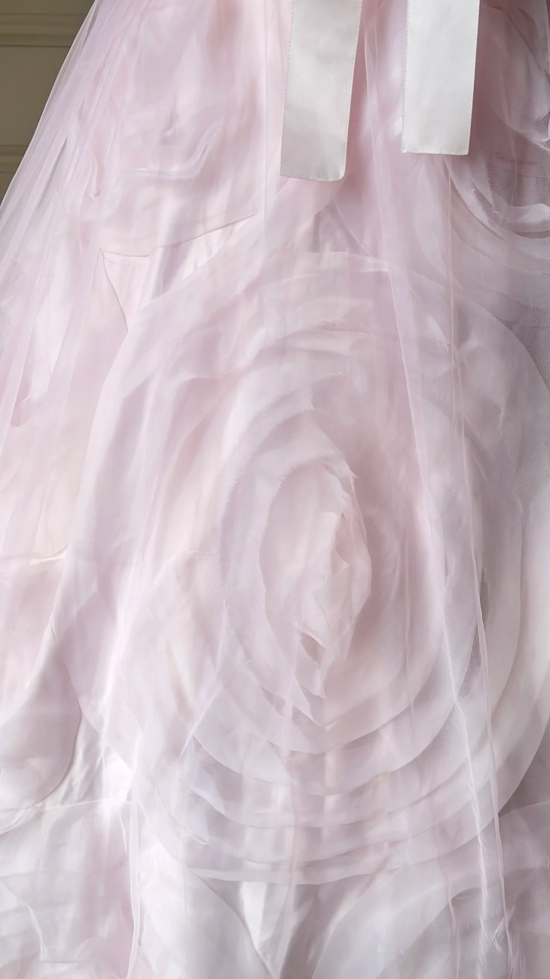 Sweet 15 Quinceanera Dresses Ball Gown Strapless Pink With 3D Flowers Long 16th Birthday Dress RC0718