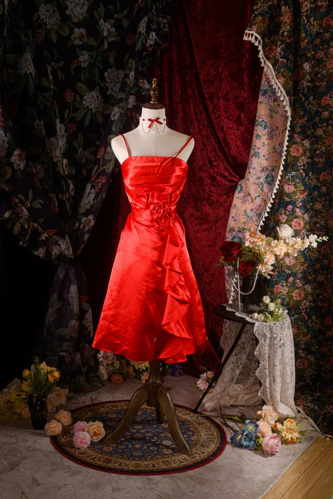 Vintage A line Spaghetti Straps Satin Sweet 15 15 Anos Mini Formal Homecoming Birthday Party Gown Inspo Hoco Dresses RB8593