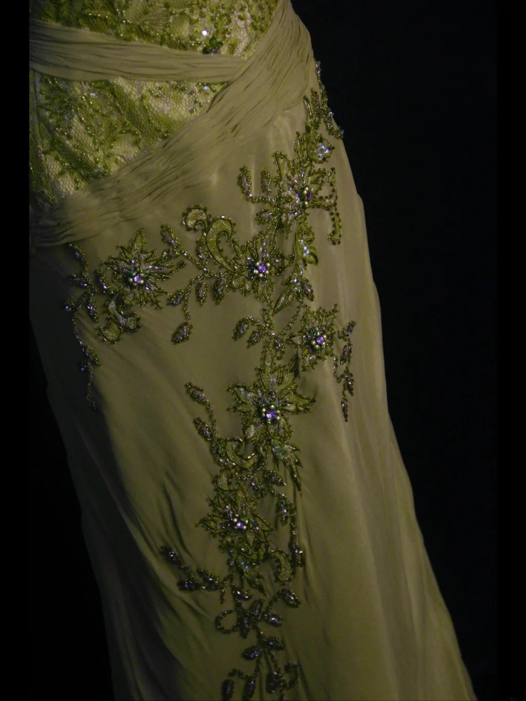 Vintage Mermaid Sweetheart Sage Green Chiffon 1950s With Beads Lace Bodice Long Prom Dresses Inspo Birthday Outfit Party Gown AS400