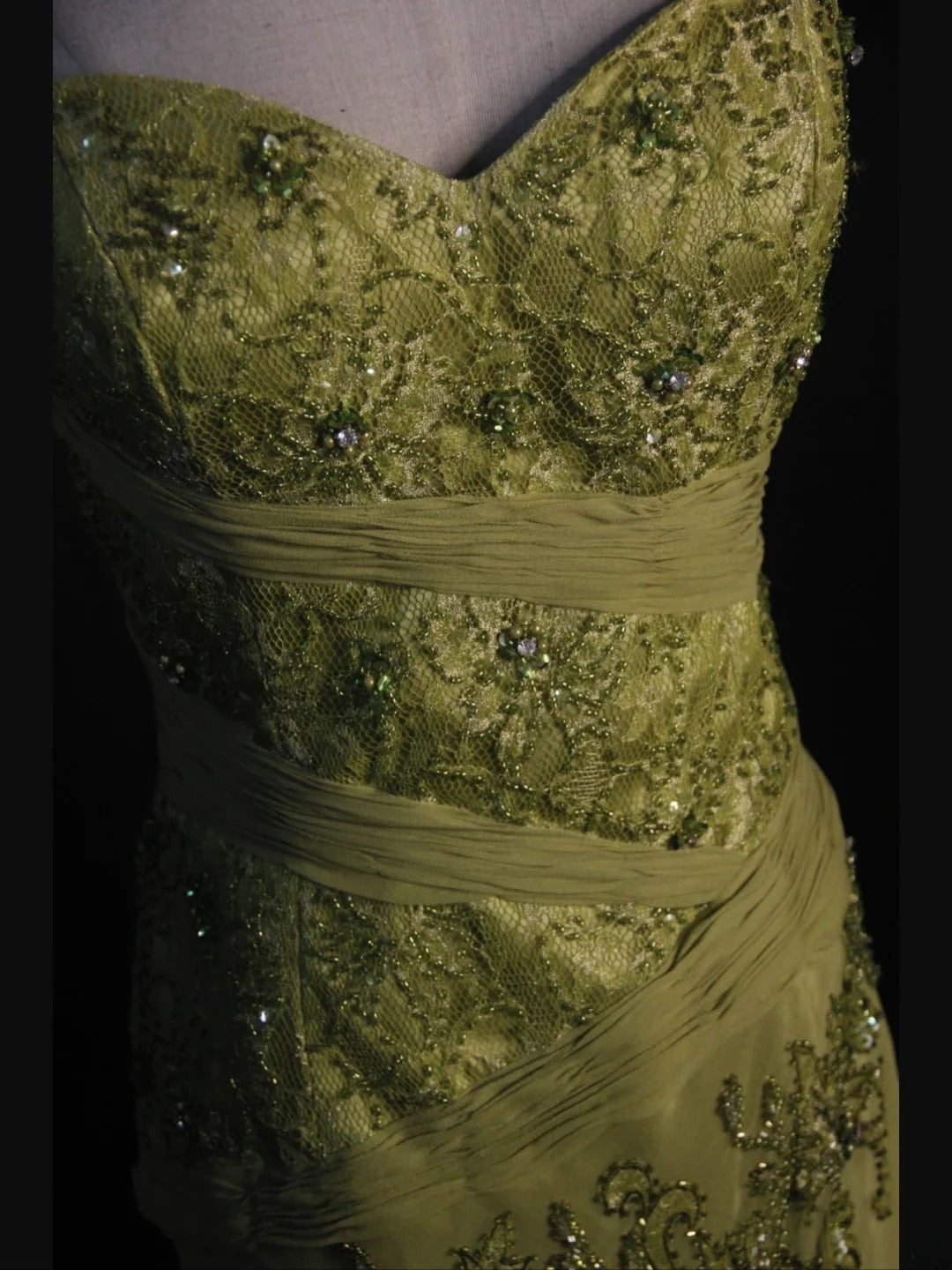 Vintage Mermaid Sweetheart Sage Green Chiffon 1950s With Beads Lace Bodice Long Prom Dresses Inspo Birthday Outfit Party Gown AS400