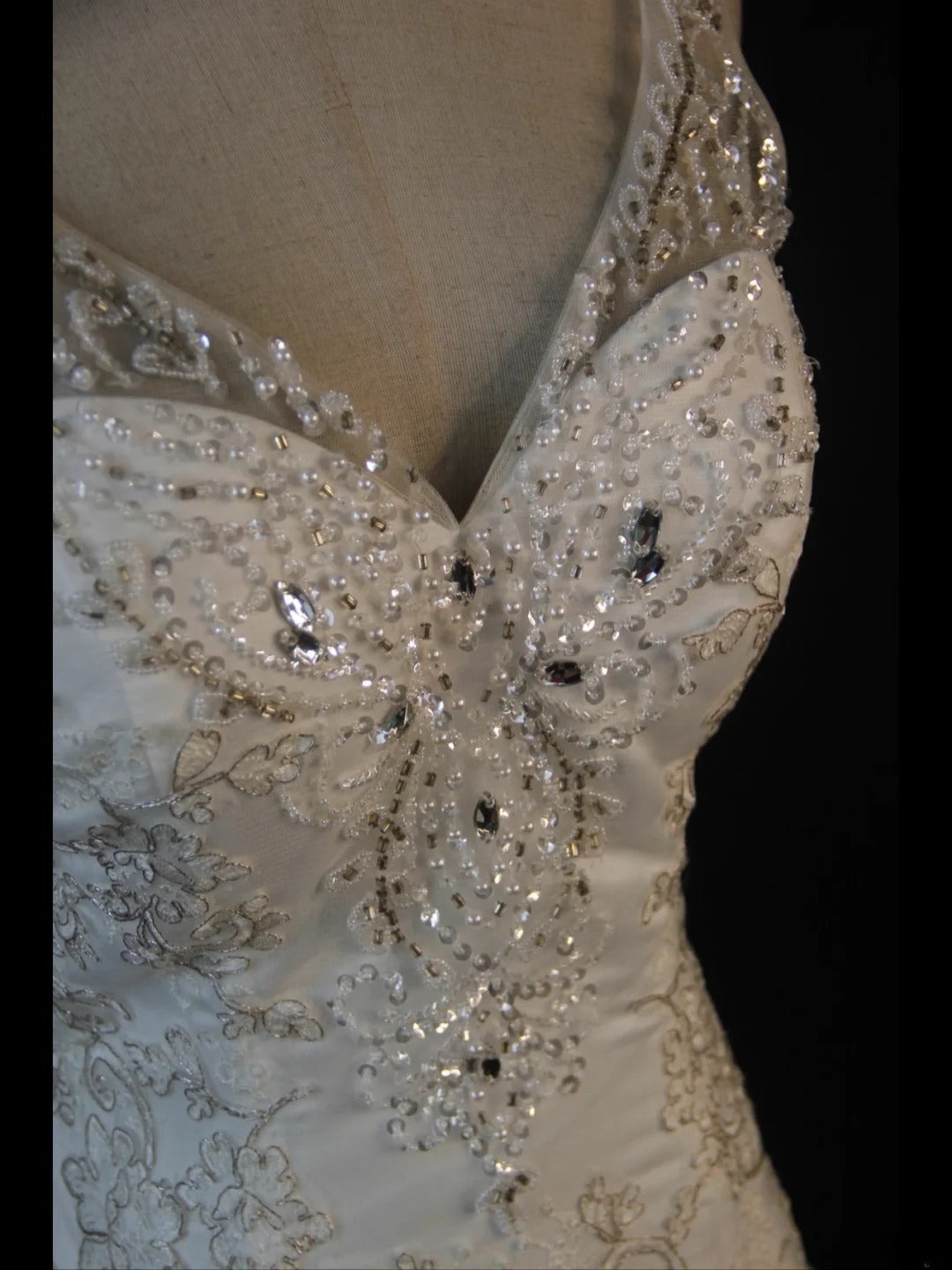 Women's Elegant Mermaid Sheer Tulle Sweetheart Vintage White Wedding Dress for Bride Sweep Train Wedding Dresses AS406
