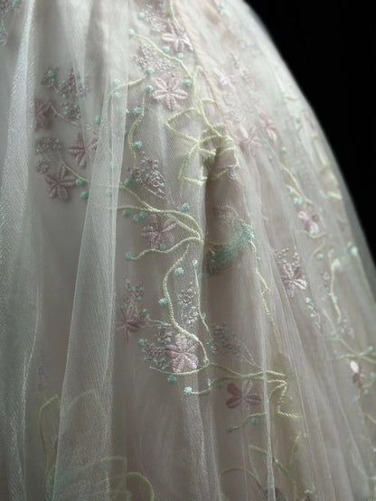 Classy Prom Dresses A Line Scoop Light Pink Tulle 1950s Retro Classy Party Formal Outfits RB6224