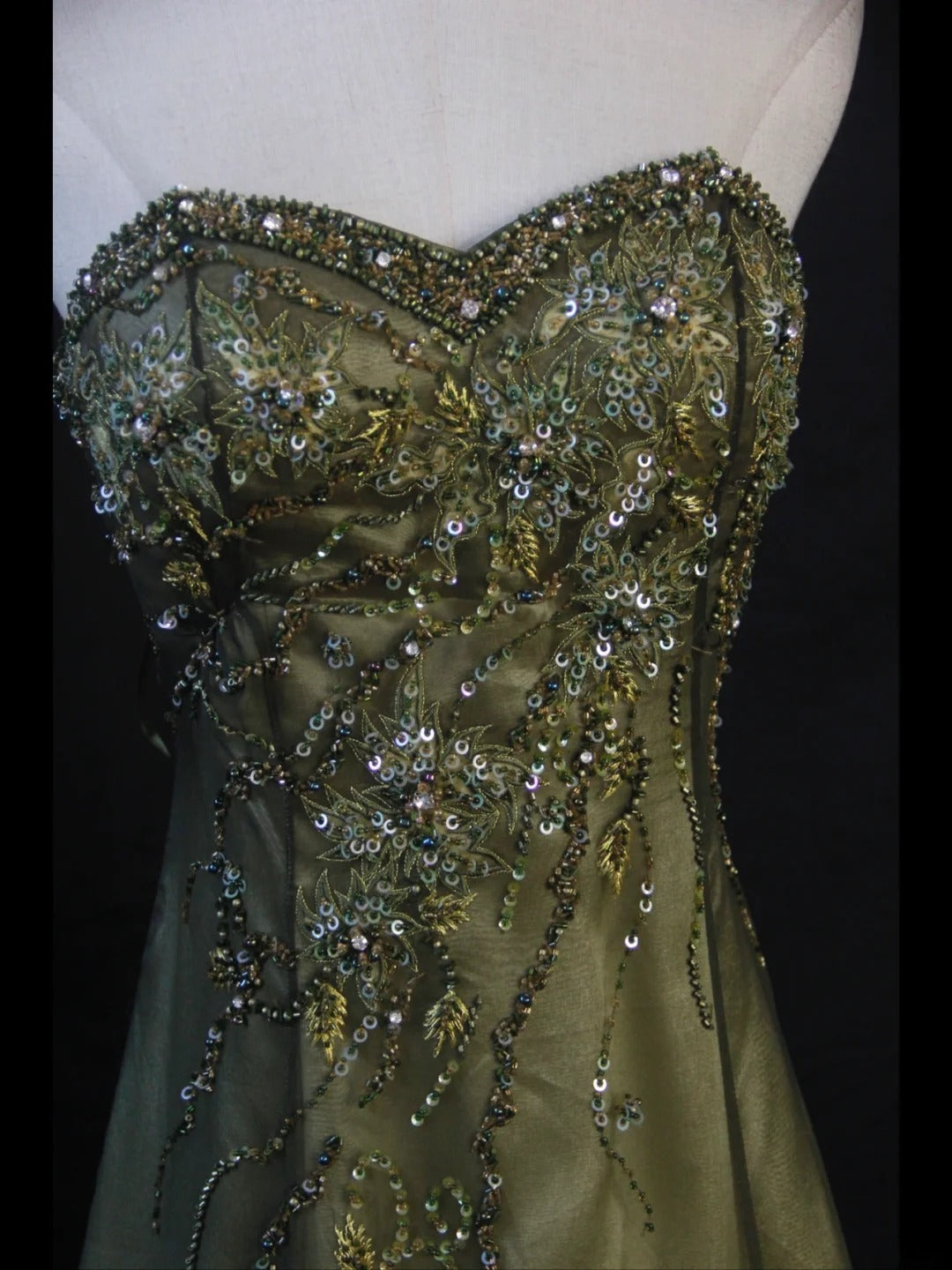 Vintage A line Sweetheart Green Chiffon 1950s With Beads Bodice Long Prom Dresses Inspo Birthday Outfit Party Gown AS409