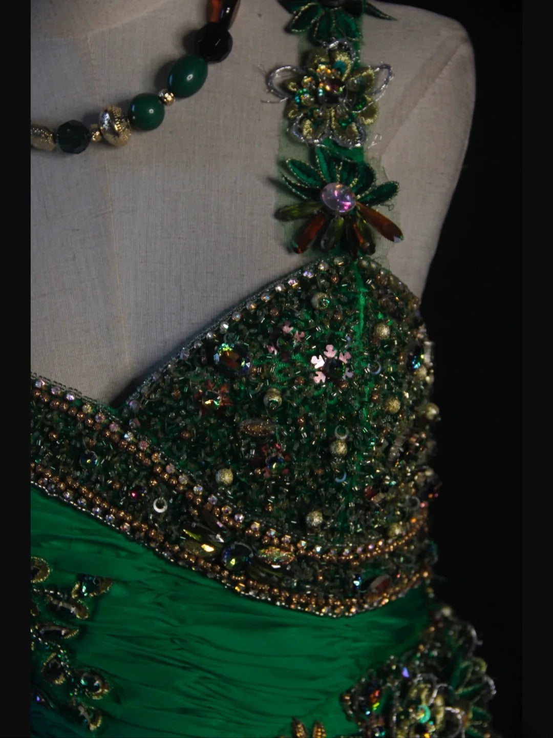 Vintage Mermaid Sweetheart Green Chiffon 1950s With Pleated Ruffled Beaded Bodice Long Prom Dresses Inspo Birthday Outfit Formal Gown AS417
