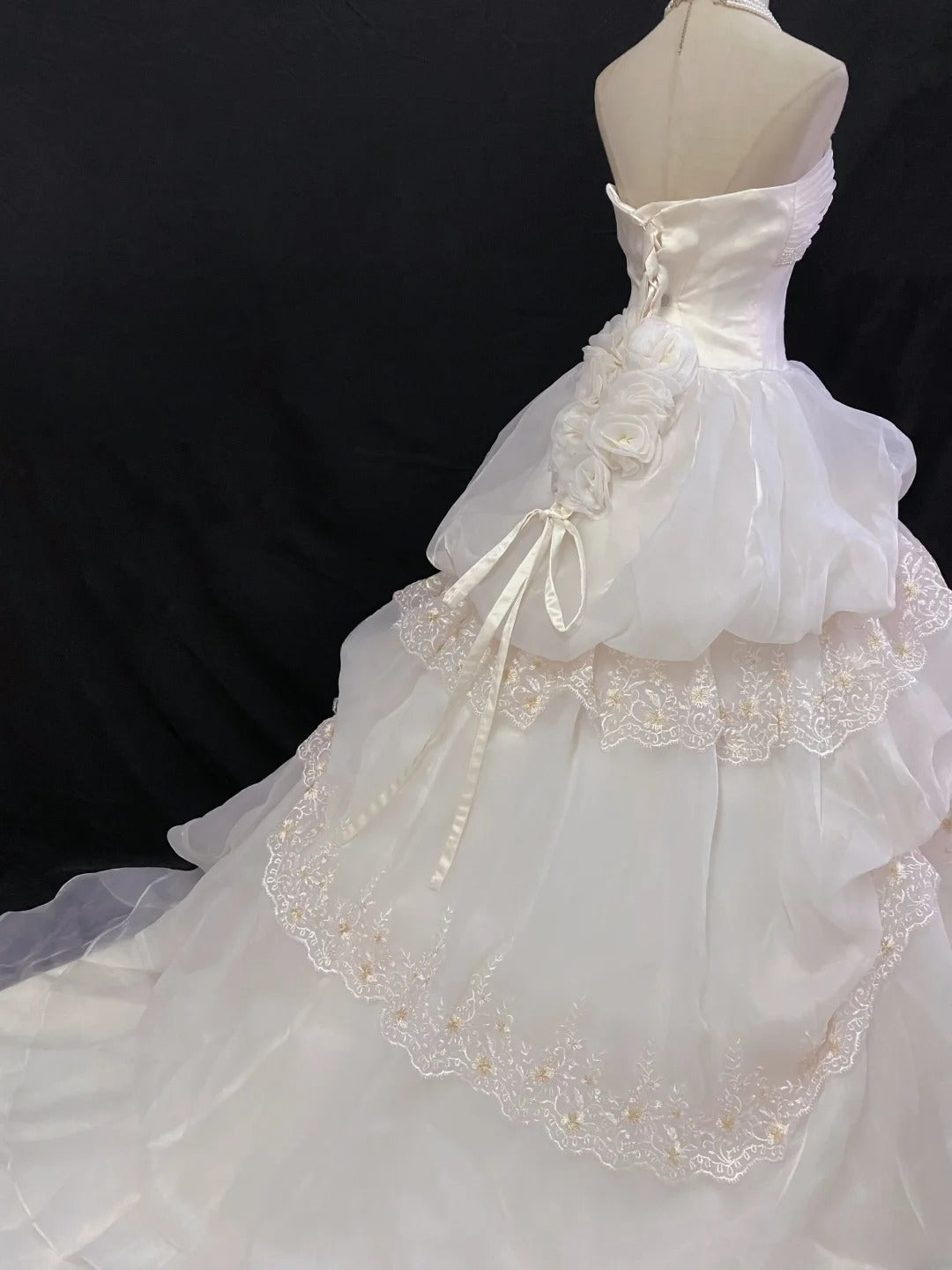 Princess Vibes Ball Gown Sweetheart Light Pink Long With Tiered Ruffled Corset Fitted Back Quince Dress inspo Quinceanera Dresses Sweet 16 Outfit RB7875