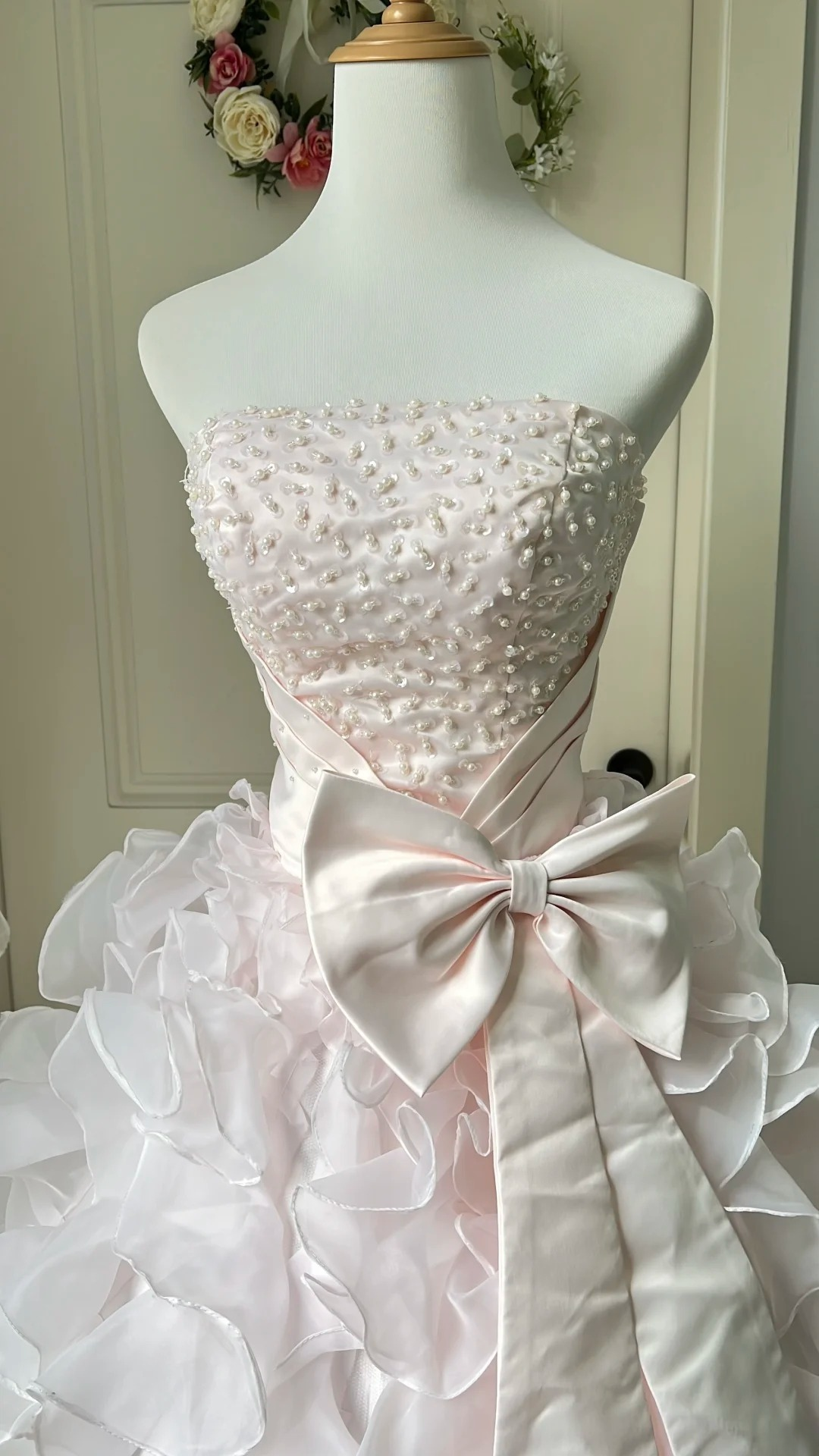 Sweet 16 Dress Ideas Ball Gown Strapless Pink With Tiered Layers Ball Gown Sweet Sixteen 16th Birthday Dresses RC0742
