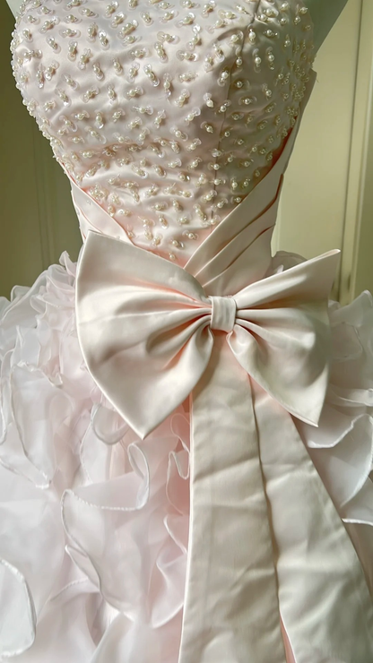 Sweet 16 Dress Ideas Ball Gown Strapless Pink With Tiered Layers Ball Gown Sweet Sixteen 16th Birthday Dresses RC0742