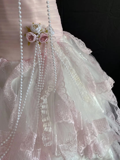 Cute Homecoming Dresses Ball Gown Strapless Pink 16th Birthday Cocktail Dress Ideas Outfits RB7885