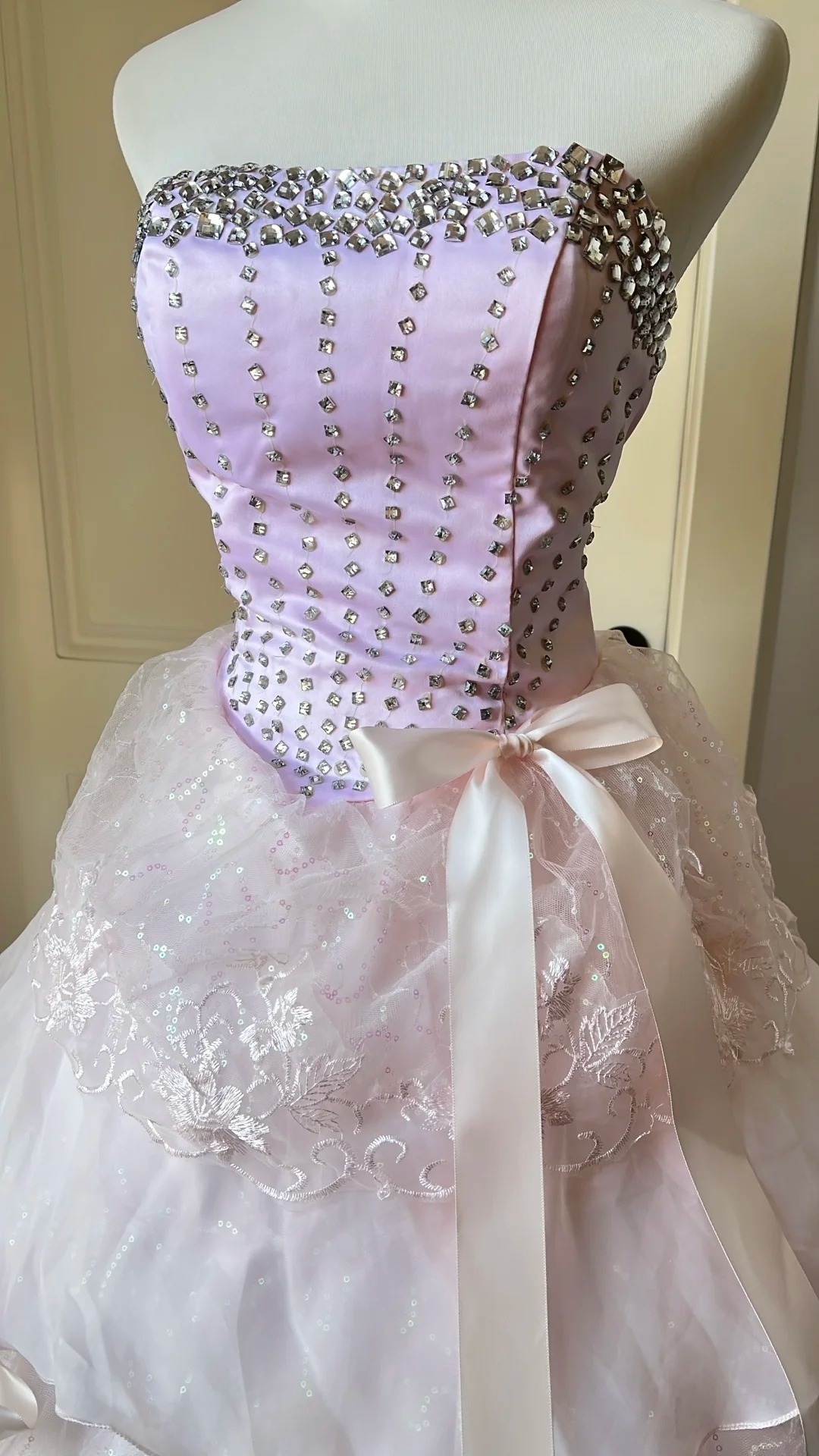 Sweet 15 Dress Quinceanera Dresses Ball Gown Sweetheart Lilac Pink Tulle With Layers Long 16th Birthday Outfits RC0752
