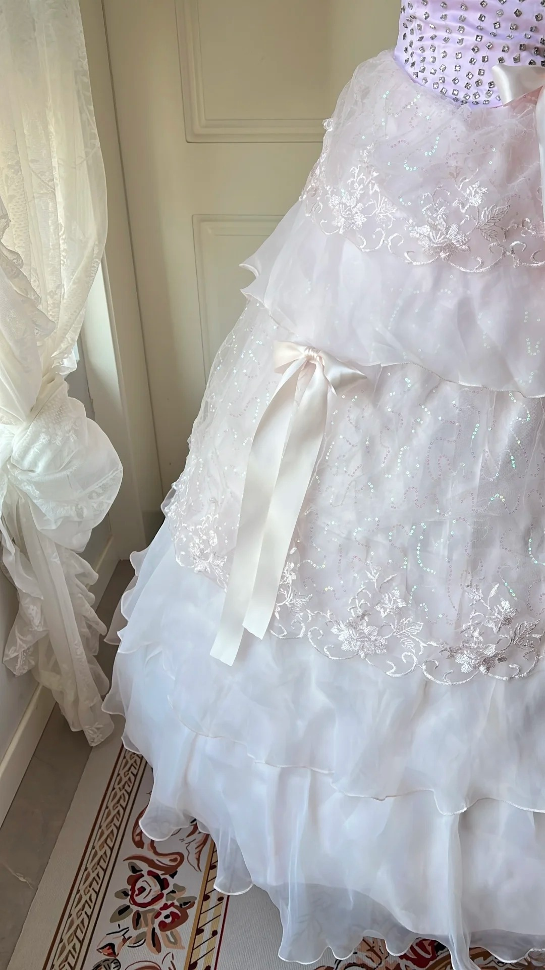 Sweet 15 Dress Quinceanera Dresses Ball Gown Sweetheart Lilac Pink Tulle With Layers Long 16th Birthday Outfits RC0752