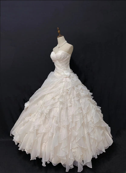 Sweety Ball Gown Sweetheart Light Pink Butterfly Long With Tiered Quince Dress inspo Quinceanera Dresses Formal Birthday Outfit RB7895