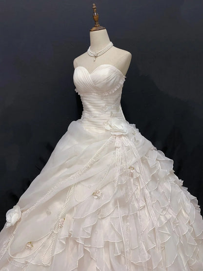 Sweety Ball Gown Sweetheart Light Pink Butterfly Long With Tiered Quince Dress inspo Quinceanera Dresses Formal Birthday Outfit RB7895