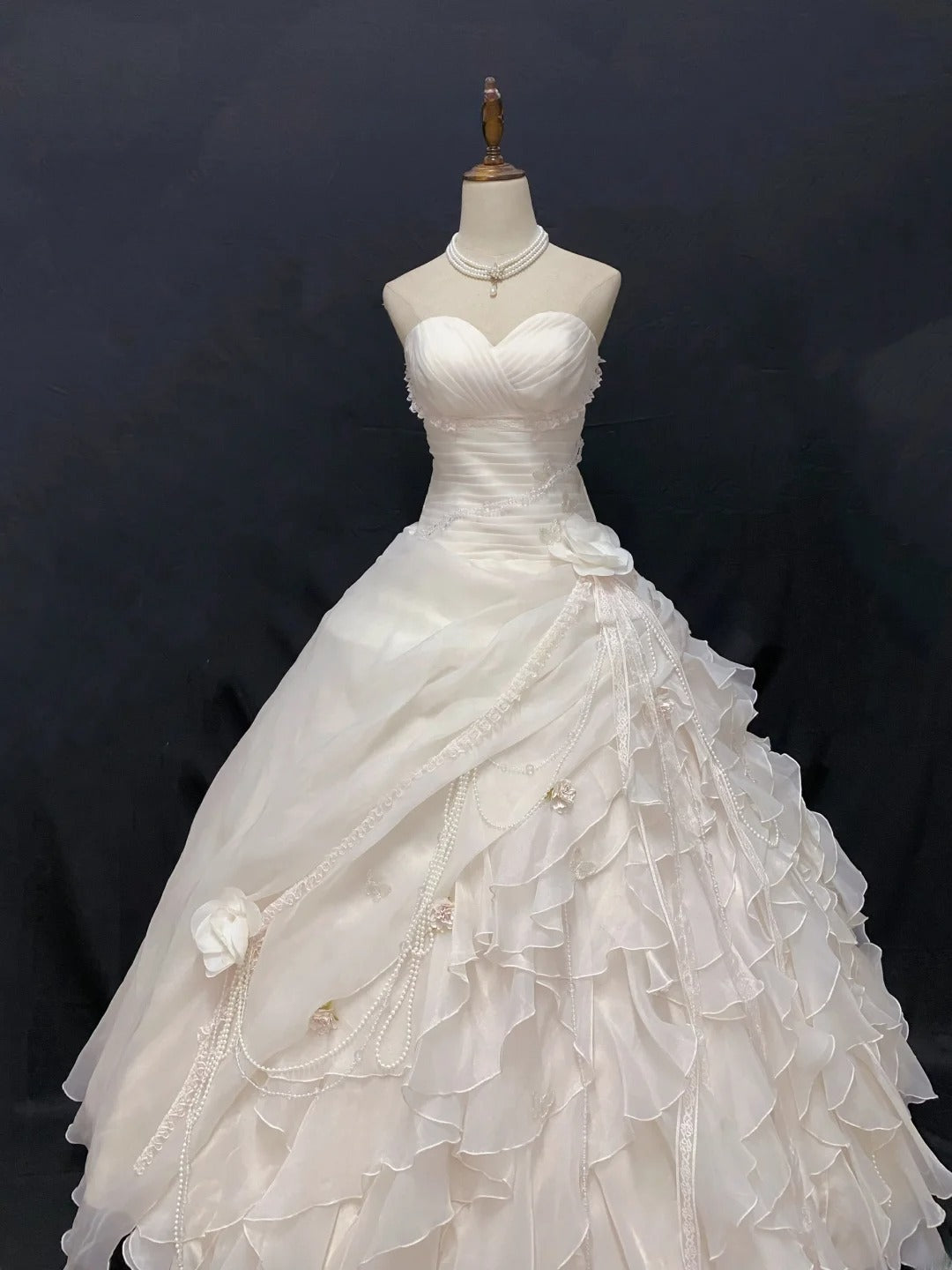 Sweety Ball Gown Sweetheart Light Pink Butterfly Long With Tiered Quince Dress inspo Quinceanera Dresses Formal Birthday Outfit RB7895
