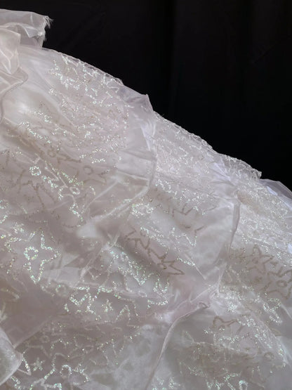 Sweety Ball Gown Strapless Pink Lace Long With Tiered Layers Quince Dress inspo Quinceanera Dresses Formal Birthday Outfit RB7897