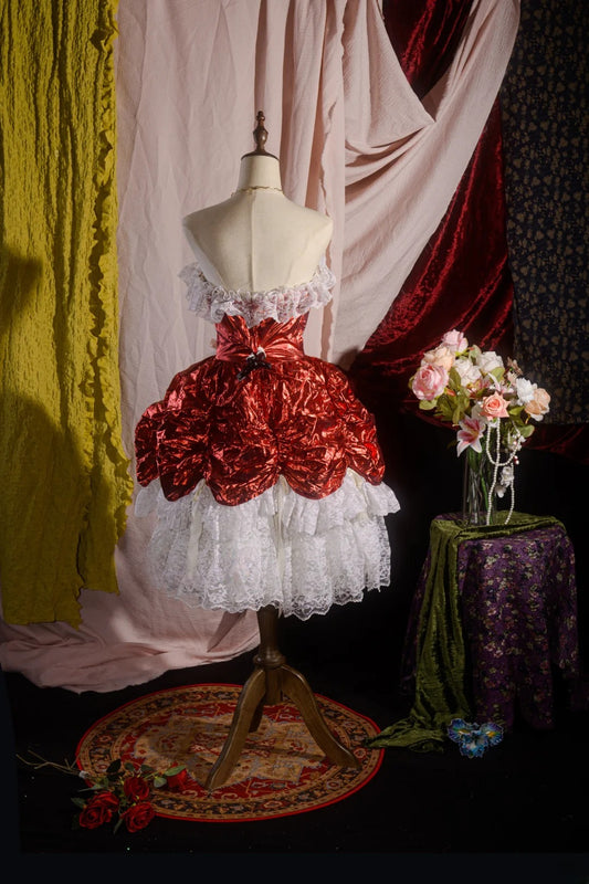 Vintage Ball Gown Burgundy Sweetheart Short Birthday Dress Homecoming Dresses Inspo Cocktail Hoco Outfits RB8620