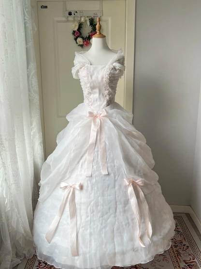 Sweet 16 Dress Ideas Ball Gown Strapless With Lace Bow-knot Pink Ball Gown Sweet Sixteen 16th Birthday Dresses RC0769