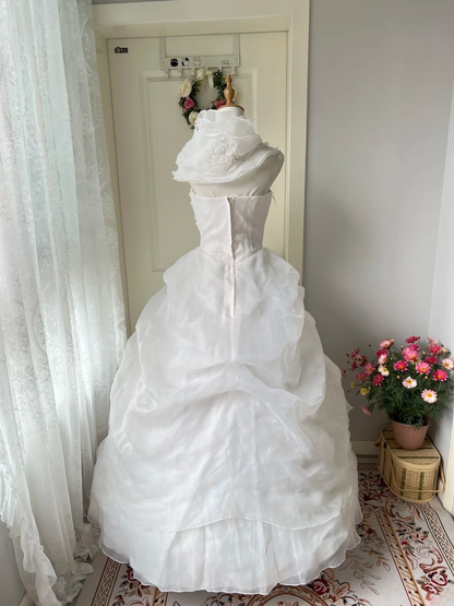 Sweet 16 Dress Ideas Ball Gown Strapless With Lace Bow-knot Pink Ball Gown Sweet Sixteen 16th Birthday Dresses RC0769