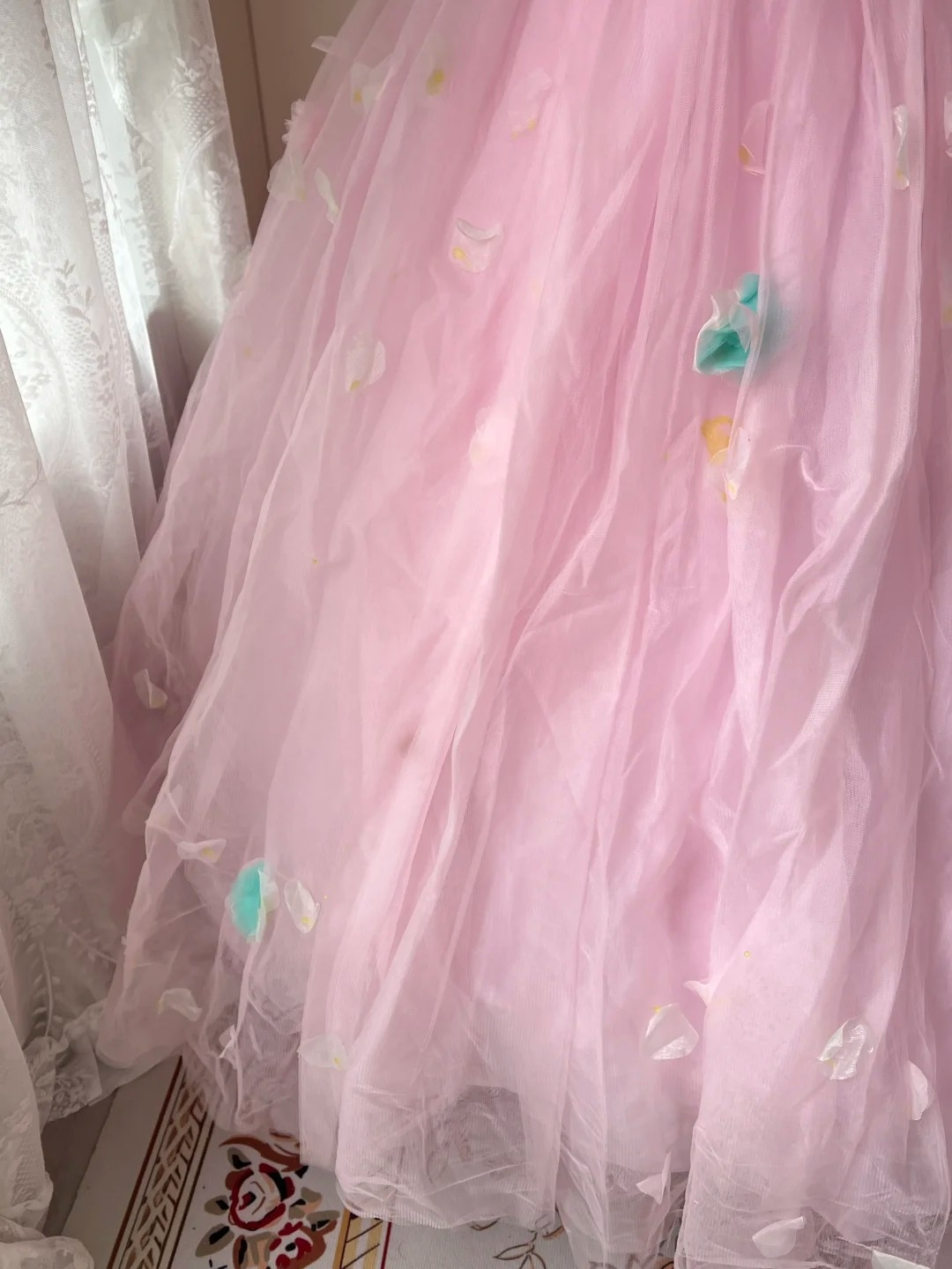 Sweet 16 Dress Ideas Ball Gown Strapless Pink With Flowers Ball Gown Sweet Sixteen 16th Birthday Dresses RC0776