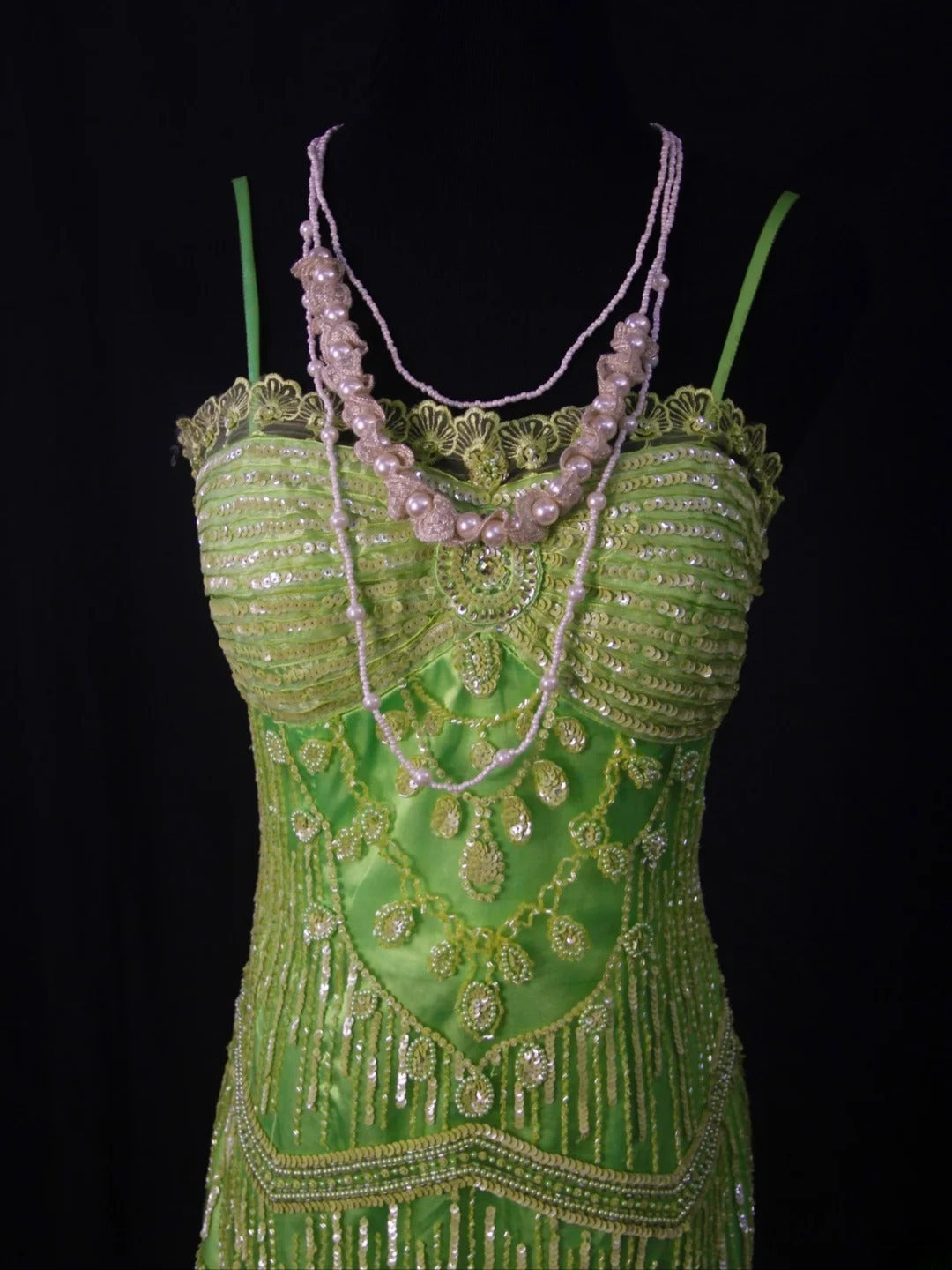 Vintage Mermaid Spaghetti Straps Green Tulle With Beads 18th Birthday Dress Homecoming Dresses Cocktail Gown AS460